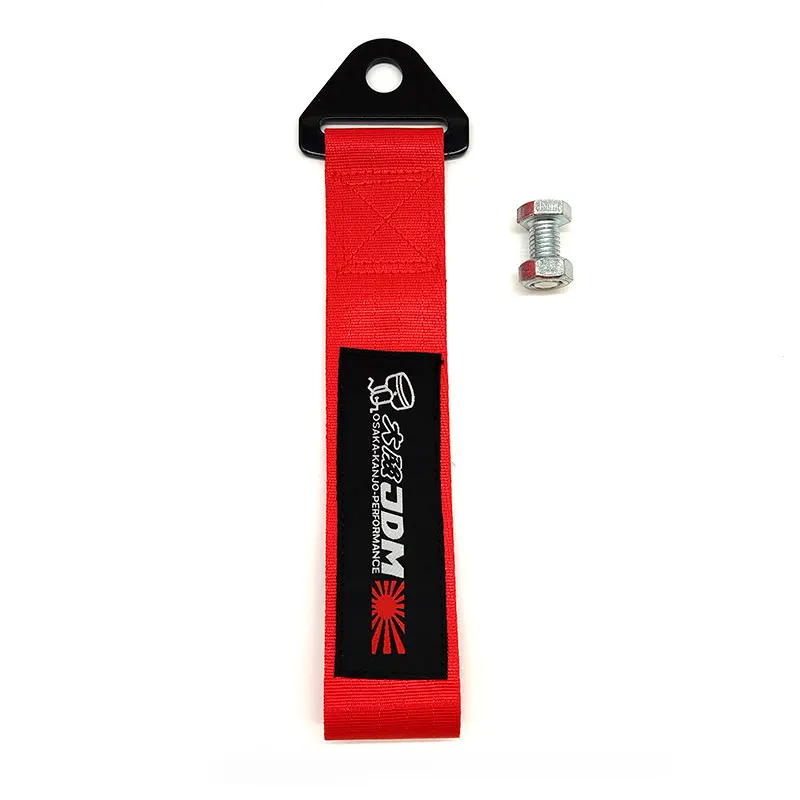 

New Hot OSAKA JDM Racing Badge Car Ropes Hook Towing Car styling For Mitsubishi Honda TOYOTA NISSAN Suzuki Tow Strap Accessories