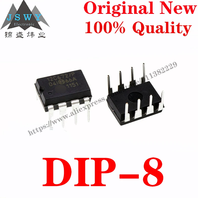 

Полупроводниковые 8-битные микроконтроллеры DIP-8, 10 ~ 100 шт., микросхема MCU IC для модуля arduino, бесплатная доставка 12C672-/P 04I