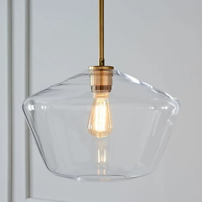 

Retro Modern Glass Pendant Light Art Shades Lamp Coloured Ceiling Ball Smoked Amber Clear Vintage Loft Lamps Bar Decor lamp