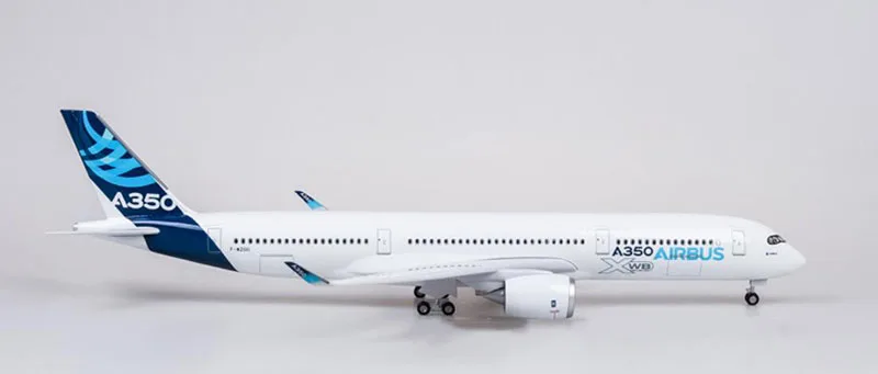 47 см 1/142 масштаб самолет Airbus A350 прототип XWB авиакомпания Модель W светильник и колеса литья под давлением пластиковая Смола самолет для сбора - Цвет: without  light