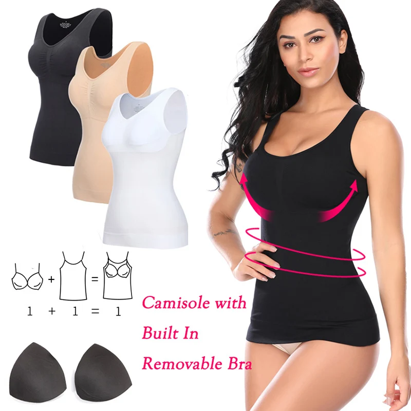 Формирователь тонкий лифт размера плюс бюстгальтер майка Для женщин Body Shaper