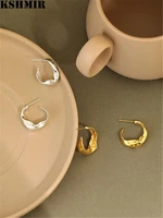 kshmir new fashion concave convex surface fashion ear ring design geometric earring compact earring 2020