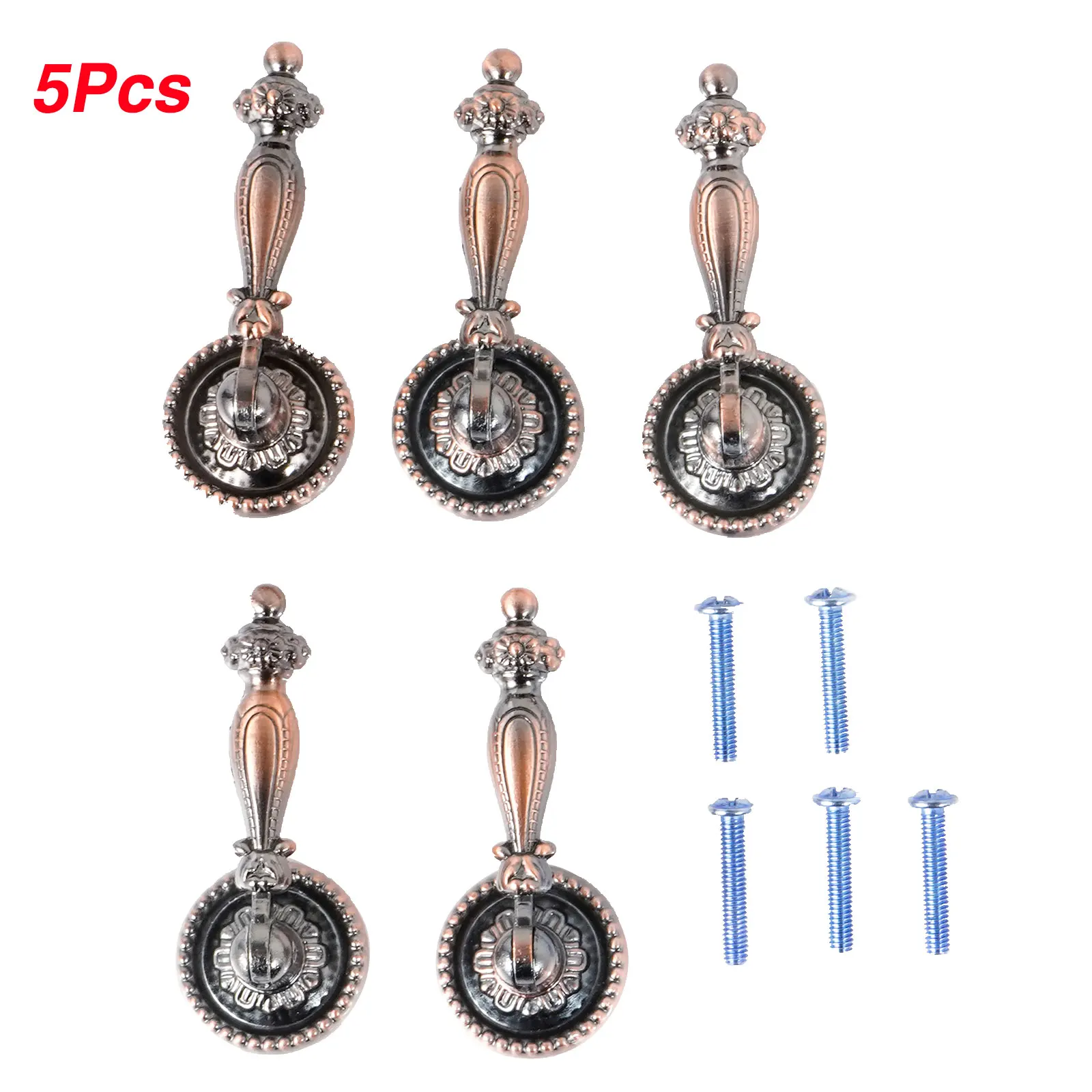 5 шт. античные ручки для ящиков бронзовые шкафов винтажные выдвижных