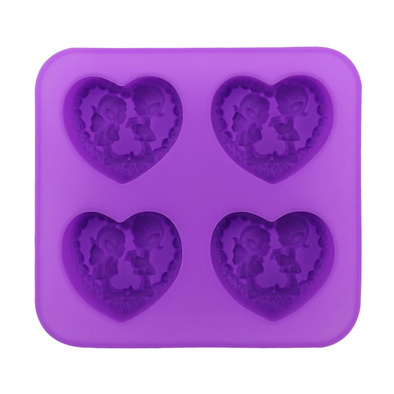 6 форма силиконовая для мыла 4 полости хлеба ручной работы инструменты украшения