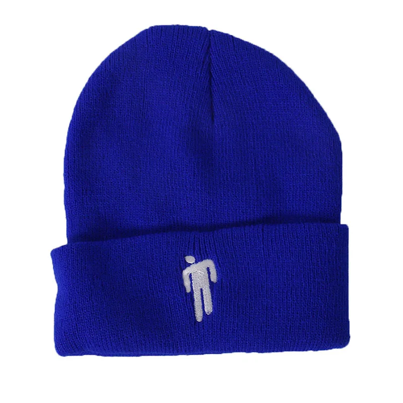 Billie Eilish Beanie 14 цветов вязаная зимняя женская шапка однотонный хип-хоп трикотажный свитер шапка для девочек повседневные теплые шапки - Цвет: 11C beanie