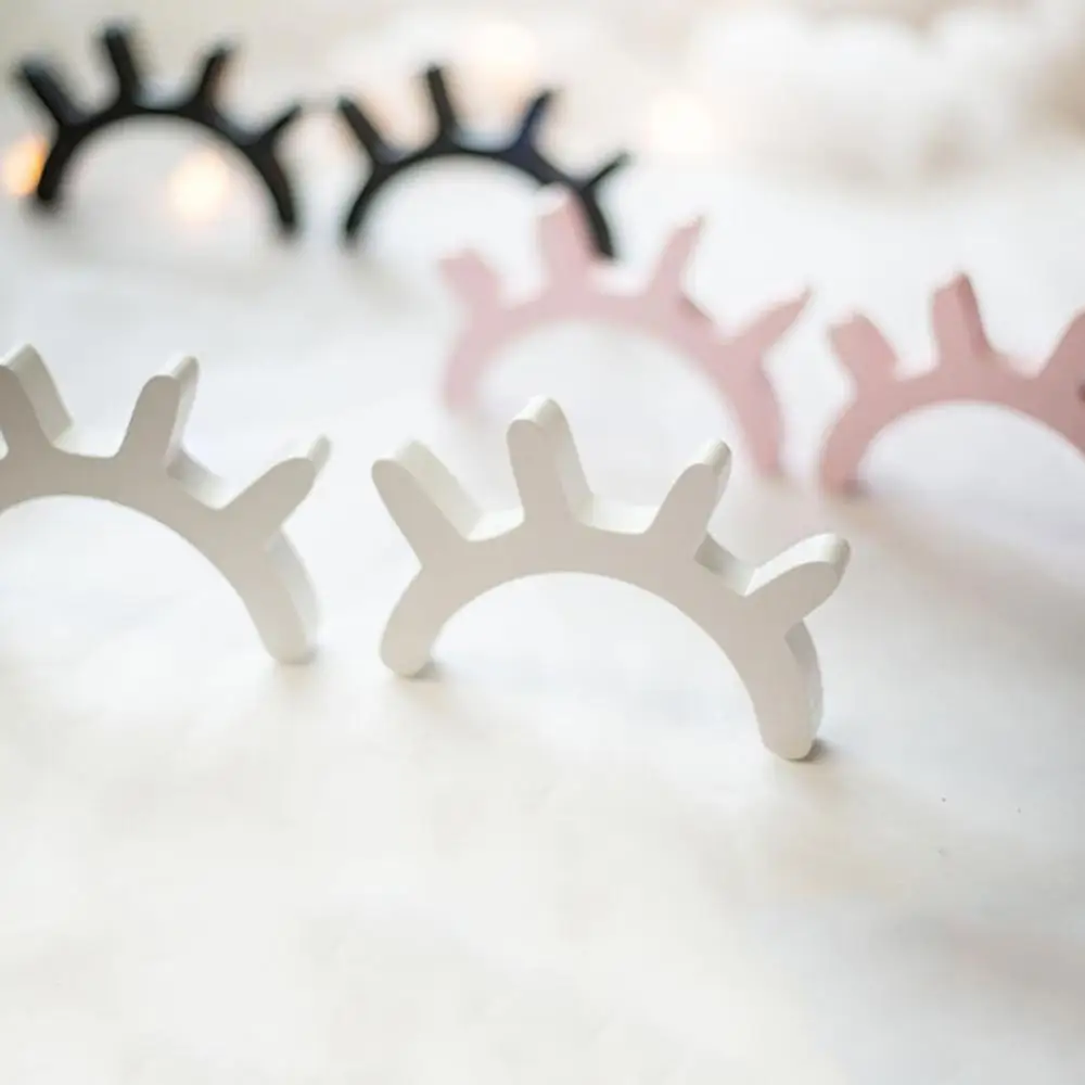 

1Pair Nordic Style Cute Wooden Eyelashes Wall Sticker DIY Kids Bedroom Living Room Decal Wall Sticker Decoration