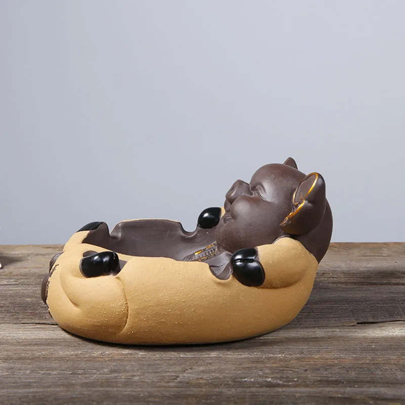 Керамическая пепельница из фиолетового песка для домашних животных украшение