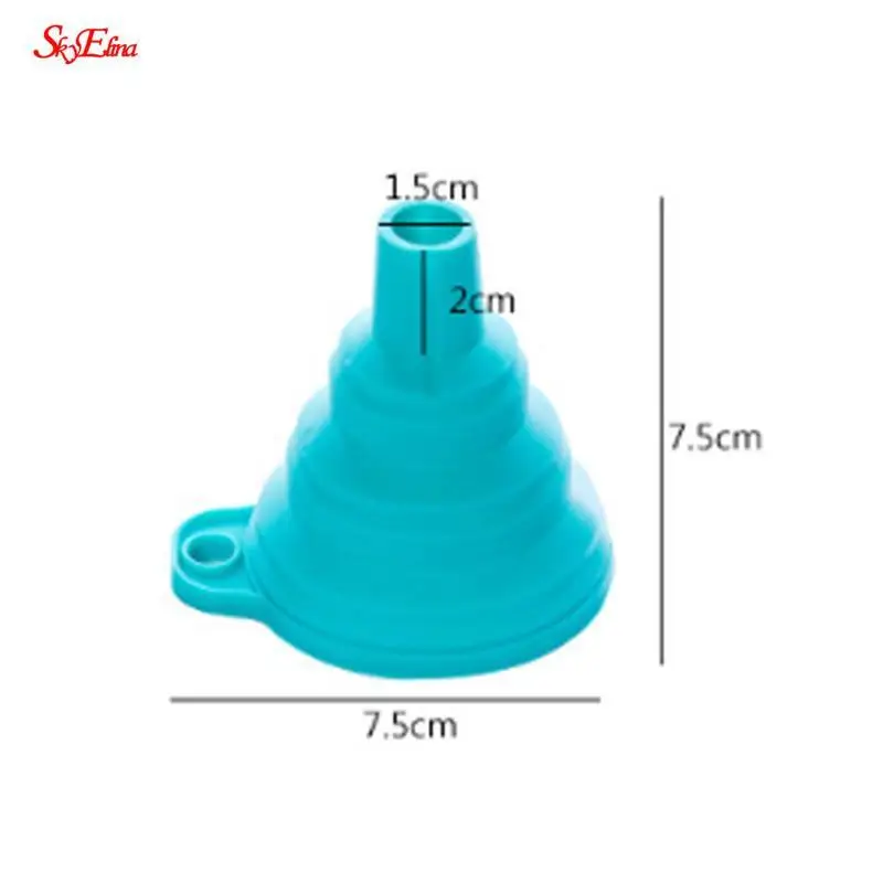 

Kitchen Silicone Folding Funnel Kitchen Tools Kitchen Accessories Folding Funnel Mini Silicone Foldable Portable Funnel