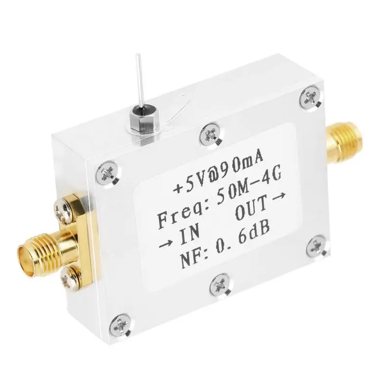 

1pcs RF Amplifier Low Noise Amplifier Ham Radio Module LNA 50M-4GHz NF=0.6dB