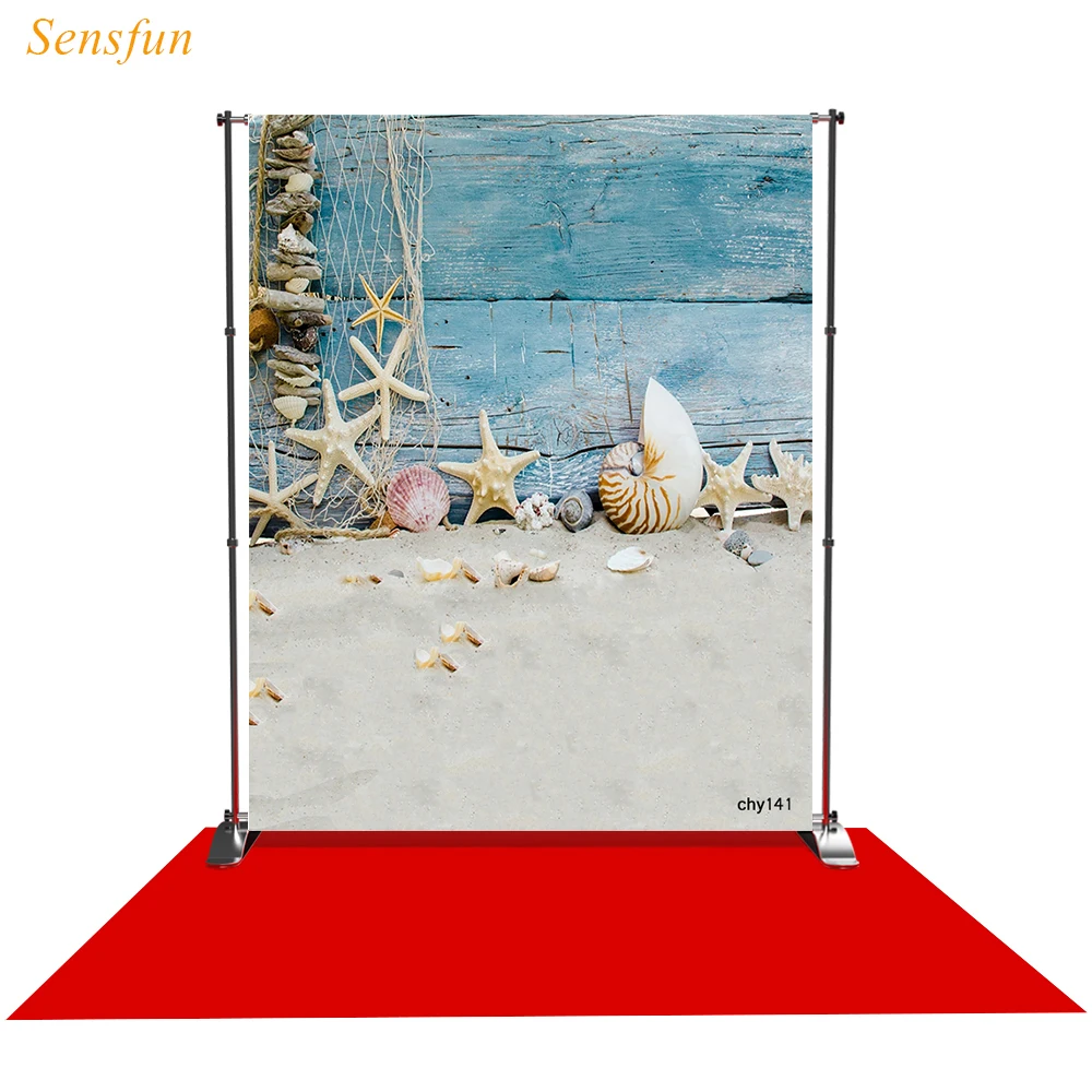 Фон для фотосъемки LEVOO с изображением летней пляжной морской звезды раковины