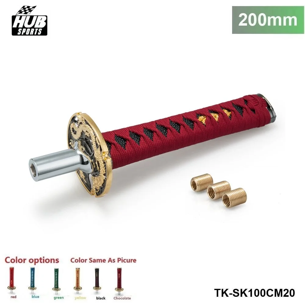 Jdm короткий самурайский меч рычаг переключения передач 200 мм металлическая