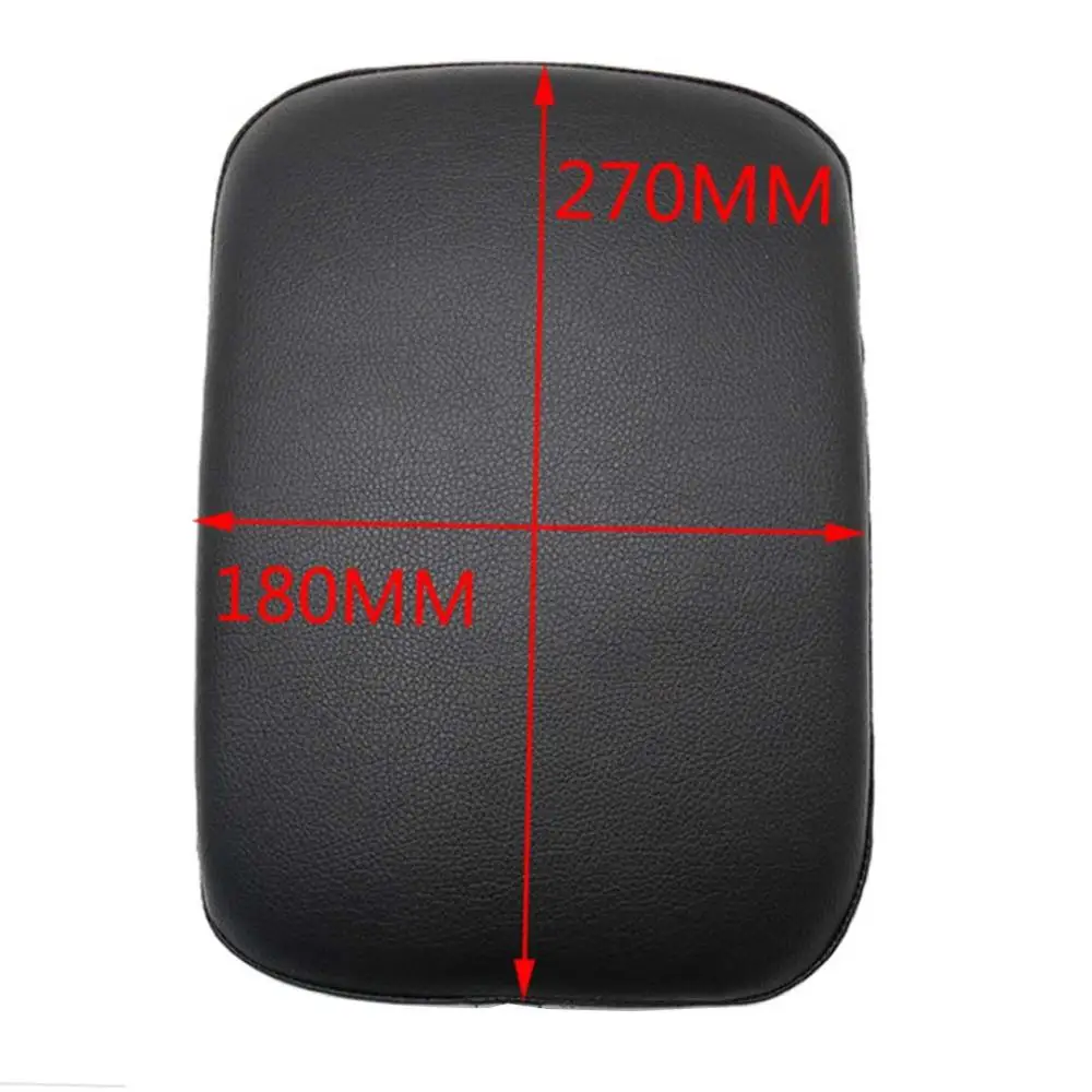 Lightweight Durable Motorcycle Accessories Rectangular Pillion Passenger PAD Seat 8 Suction CUP For Harley Custom Chopper |