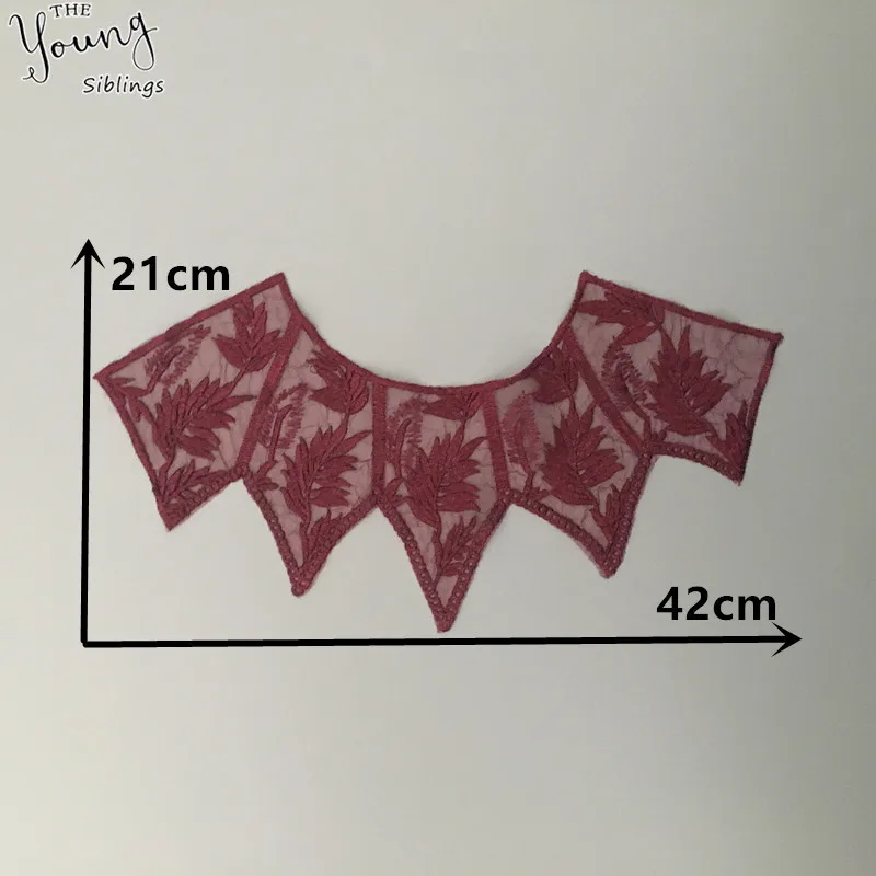 Высокое качество тюль кружева ткань вышивка аппликация кружевной воротник по