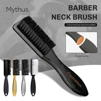 plastic handle barber neck duster brush hairdressing soft hair cleaning brush broken hair remove comb hair styling tools combs