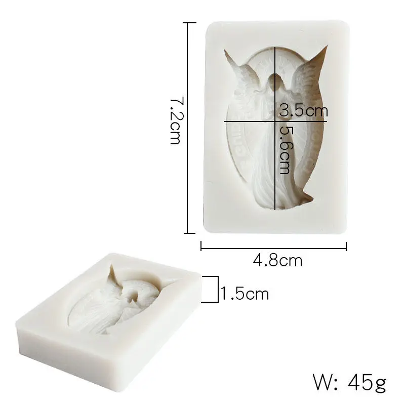 Форма для мыла ручной работы DIY силиконовая форма сердечко маленькая ангела