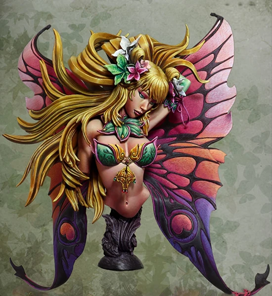 

1/8 ancient woman warrior bust (NO BASE ) Resin figure Model kits Miniature gk Unassembly Unpainted