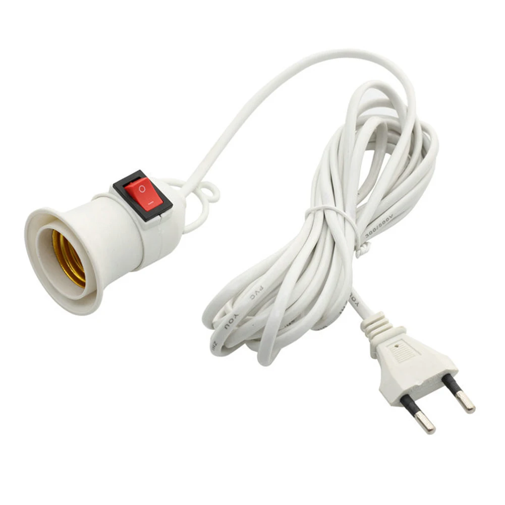 EU Plug Цоколь крепления E27 практичный адаптер конвертер лампа держатель светильник база потолочный Штекер винт крышка Подвесной Настенный светильник - Цвет: EU Plug