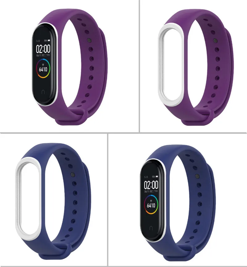 Ремешок для Xiaomi Mi Band 4 3 сменный мягкий силиконовый браслет band | Наручные часы