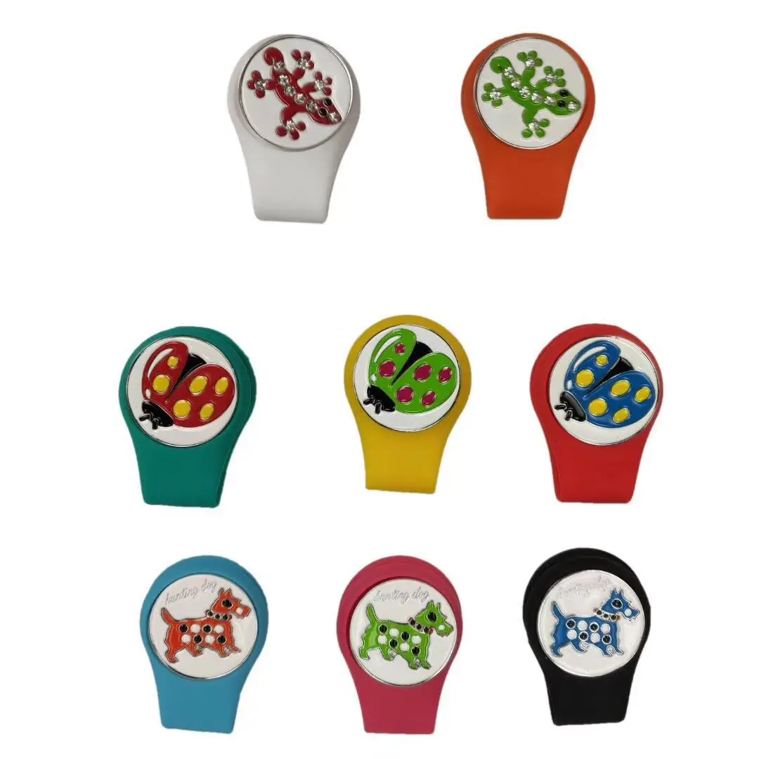 Гольф маркер цветная перегородчатая силиконовая шапка для гольфа Бесплатная