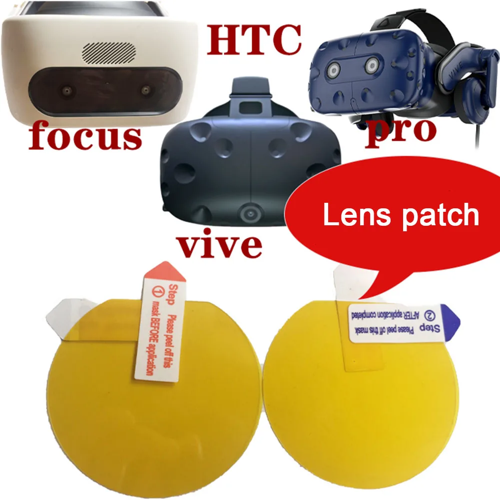 

3 Pcs Anti Scratch Front Thin Burst Resistant Clear Replacement Screen Film Vision VR Lens Protector Easy Install Accessories