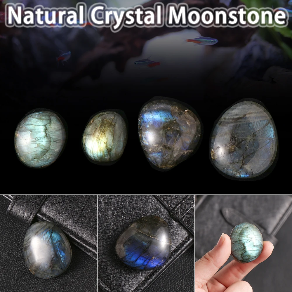Натуральный Цветной лабрадорит 1 шт. оригинальный лунный камень 2 6 см