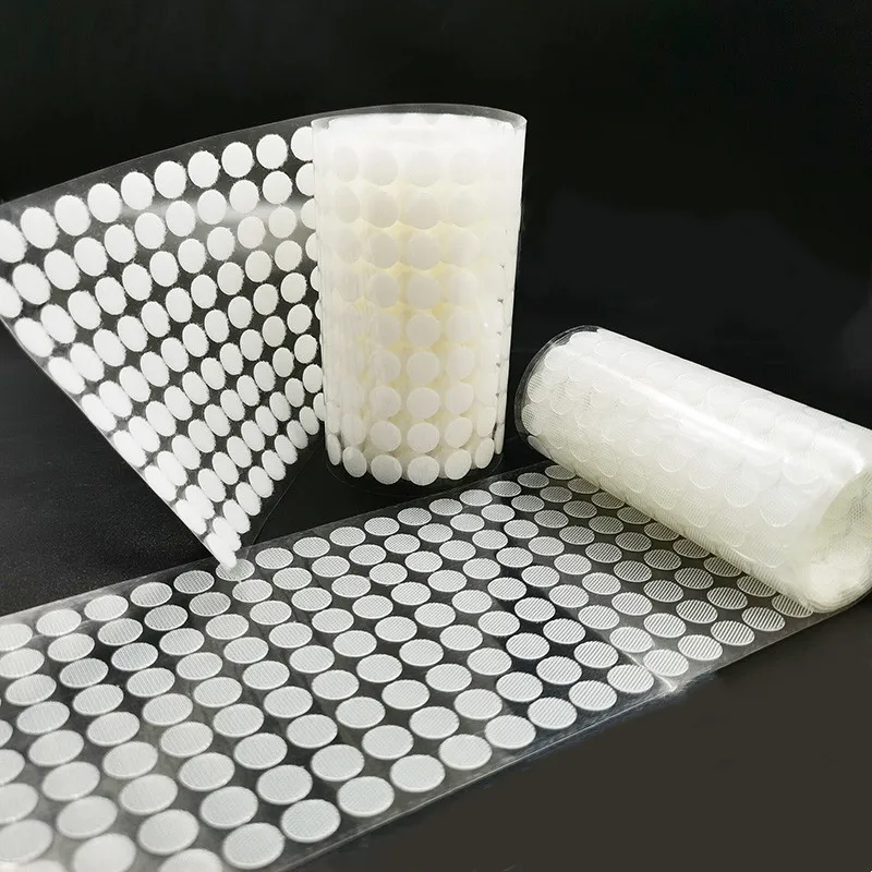 Прозрачная Самоклеящаяся крепежная лента 10 мм 15 круглые монеты в горошек