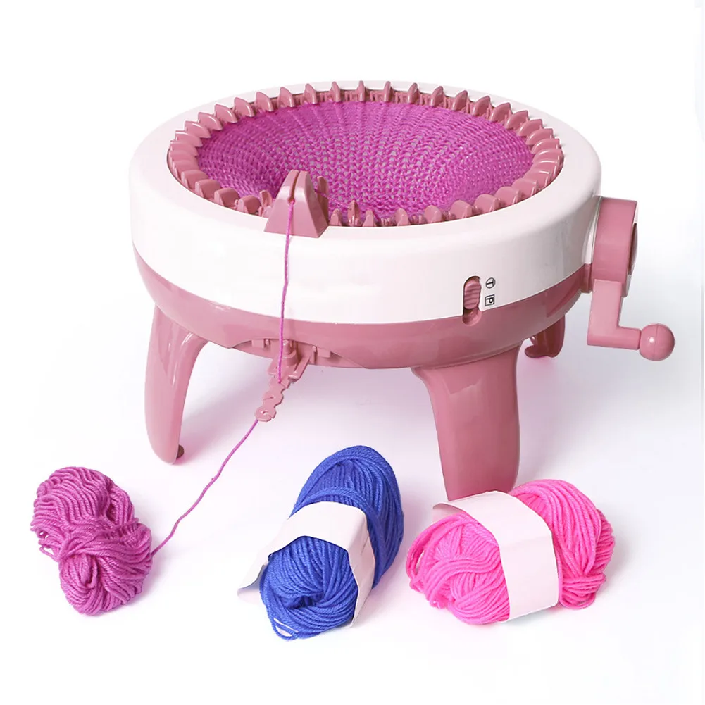 

40 Needle DIY Big Hand Knitting Machine Weaving Loom knit for Scraf Children Learning Toy Knitting Tools Threader Sewing Tool