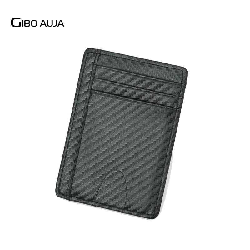 Держатель для карт RIDF из углеродного волокна супертонкий минималистичный