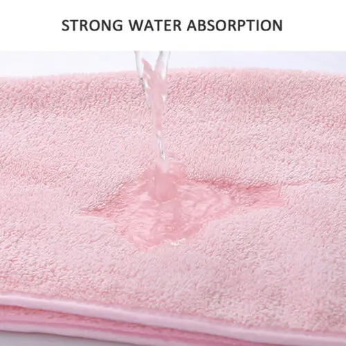 

Hair Towel Cap Rapid Drying Hair Towel Thick Absorbent Shower Cap Fast 60 x 25 cm Solid Color Towel