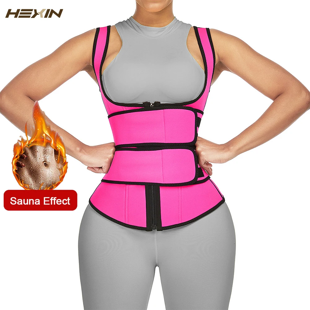 Женский неопреновый корсет HEXIN для тренировки талии пояс с 9 стальными косточками