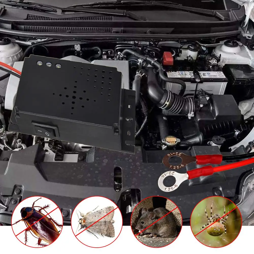 

Electronic Animal Pest Repellent Vehicle Rat Mice Repeller Car Rat Control Rodent Repellent for Automobiles Supplies