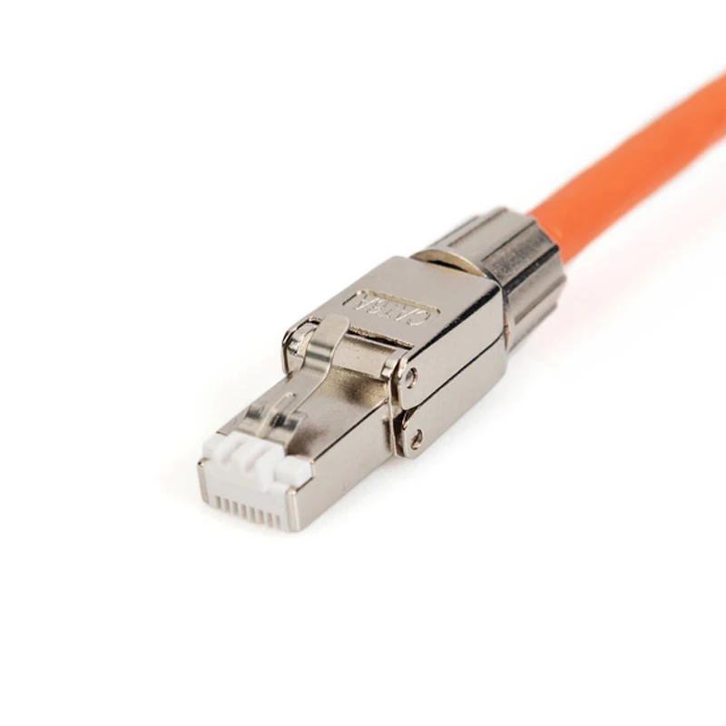 RJ45 8P8C Cat 6A Cat7 полевой разъем полностью экранированный выходной штекер без