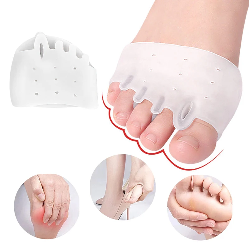 Силиконовые подушечки для передней части стопы облегчения боли в обуви стельки