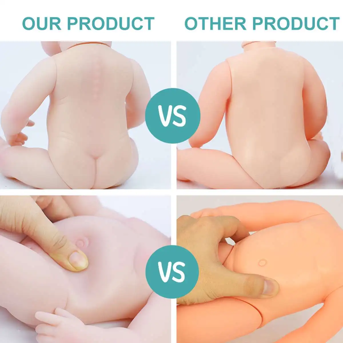 

38Cm Baby Doll Newborn Toddler Doll Straight Hair Full Body Soft Silicone Realistic Baby Toy For Kids Birthday Christmas Gift