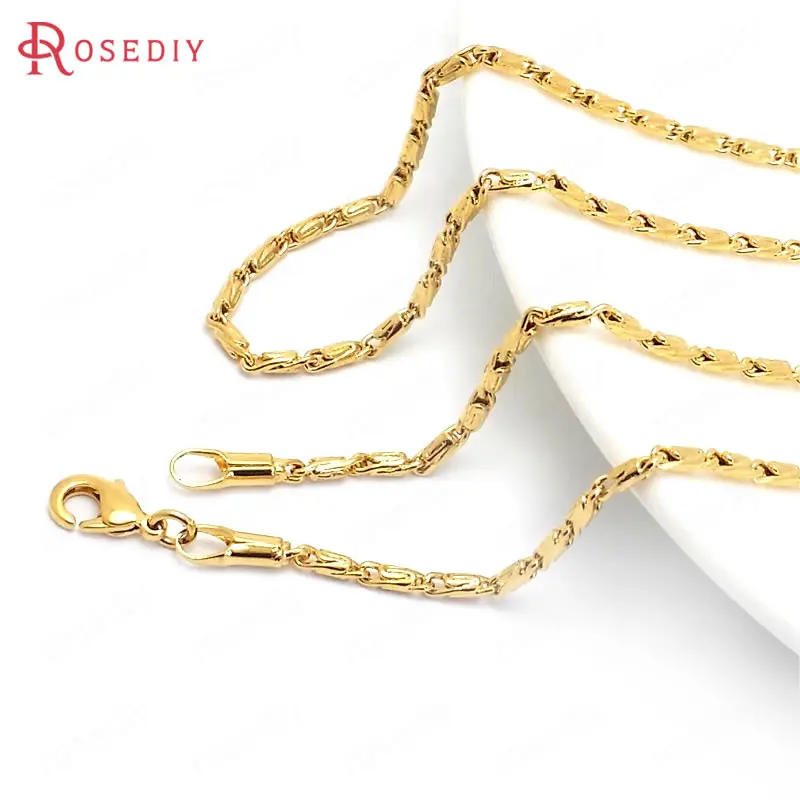 2 шт. медные цепочки с застежкой лобстером 50 см|Ювелирная фурнитура и компоненты| |