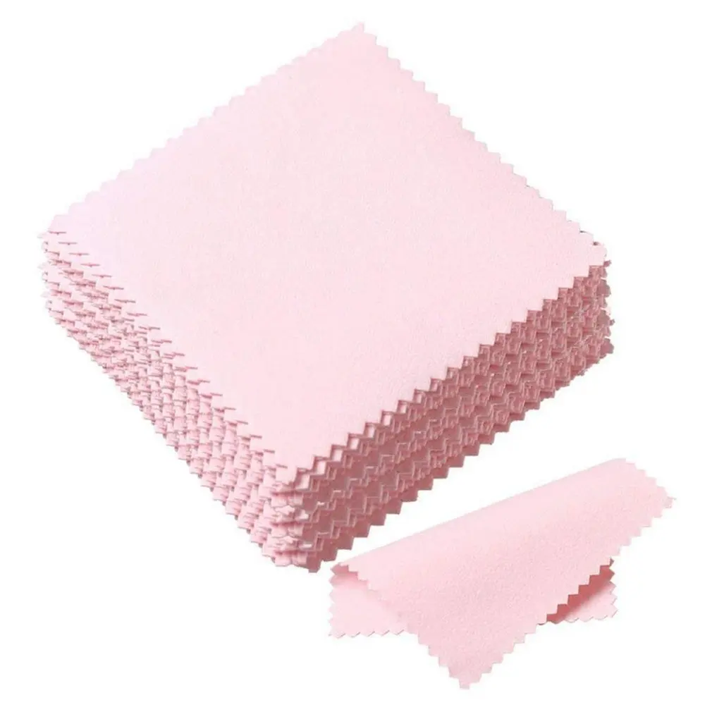 

10pcs Jewelry Cleaning Cloth Jewelry Polishing Cloth Double-sided Rub Silver Cloth Jewelry Maintenance Cleaning Cloth