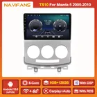 Автомагнитола RDS DSP Android 10 для Mazda 5 Mazda5 2005-2010, мультимедийный видеоплеер, навигатор GPS, поддержка русского языка, 4G, Wi-Fi, 2DIN, без DVD
