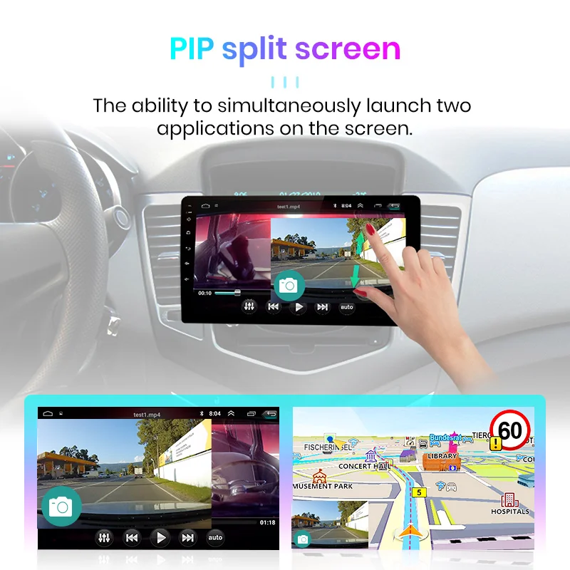 Автомобильная Мультимедийная система Junsun автомагнитола на Android 10 с голосовым