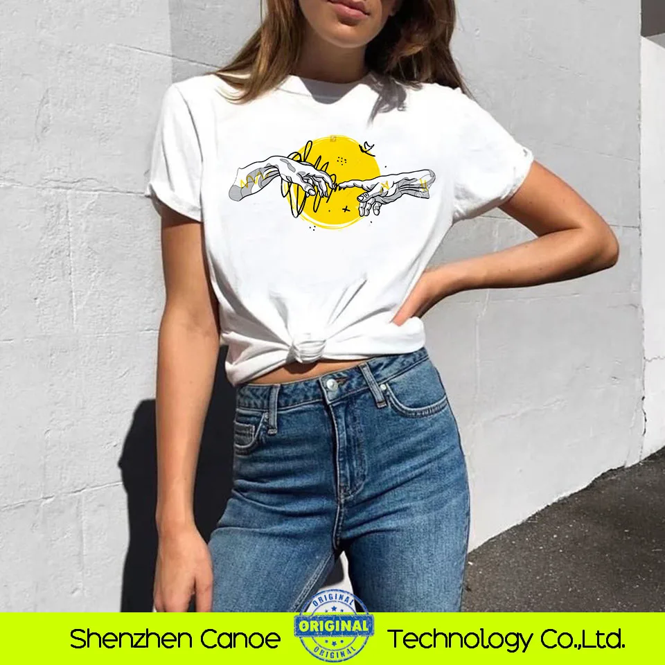 Эстетическое искусство картина маслом небо Harajuku Забавный персональный принт