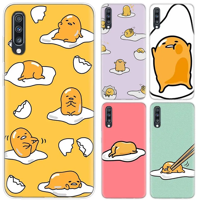 

Cute Cartoon Egg Case For Samsung Galaxy Note 20 Ultra 10 Pro Lite 9 8 A7 A9 A6 A8 Plus + 2018 Transparent Cover Coque