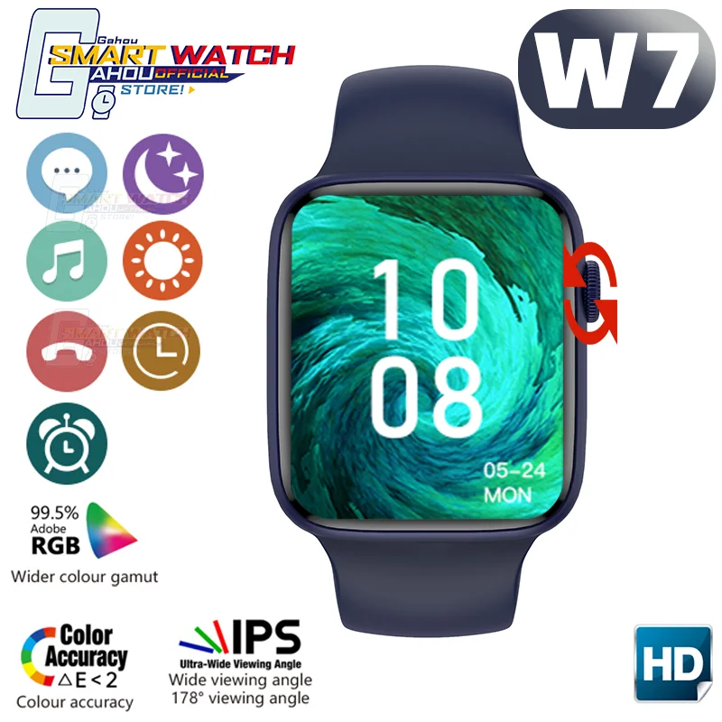 

Smart Watch Men 2022 W7 1.8inch IWO 14 Pro Max Serie 7 Fitness Tracker Bluetooth Call For xiaomi android PK DT100 Pro Max