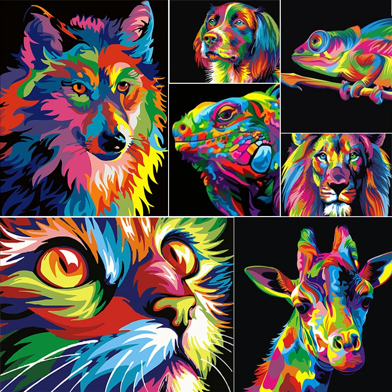 DIY 5D полный набор для рисования с круглыми камнями и полотном картина Цвет