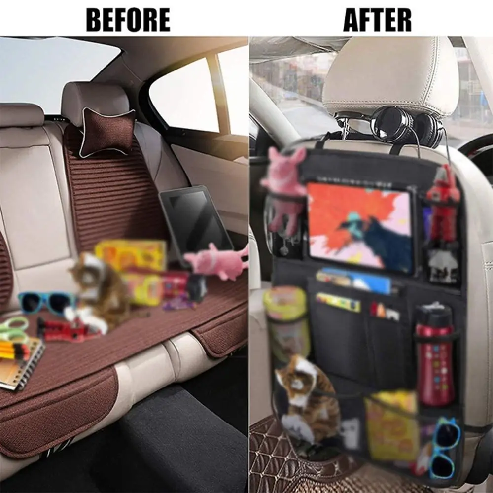 

Car Rear Seat Storage Bag Back Pocket Multifunctional Storage Bag Toy Hanging Bag Rear Seat Anti-Kick Bag