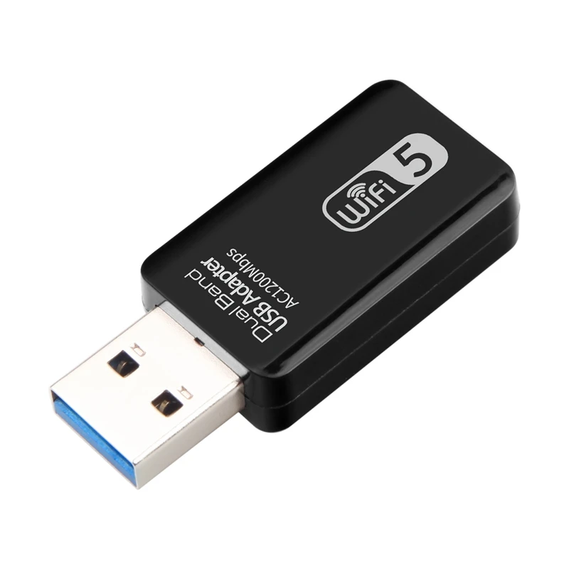 

AC1200Mbps USB беспроводная сетевая карта 2,4 ГГц/5,0 ГГц двухдиапазонный WiFi USB3.0 гигабитный сетевой адаптер LAN