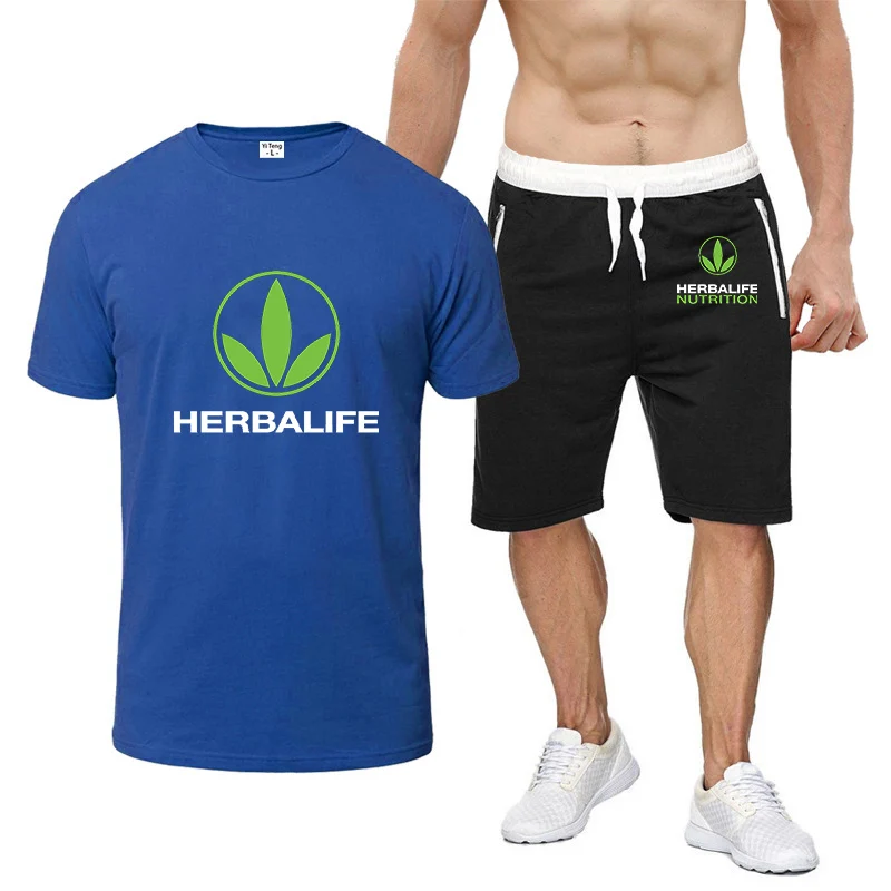 HERBALIFE питание 2021 новые рубашки поло мужские удобные шорты с коротким рукавом