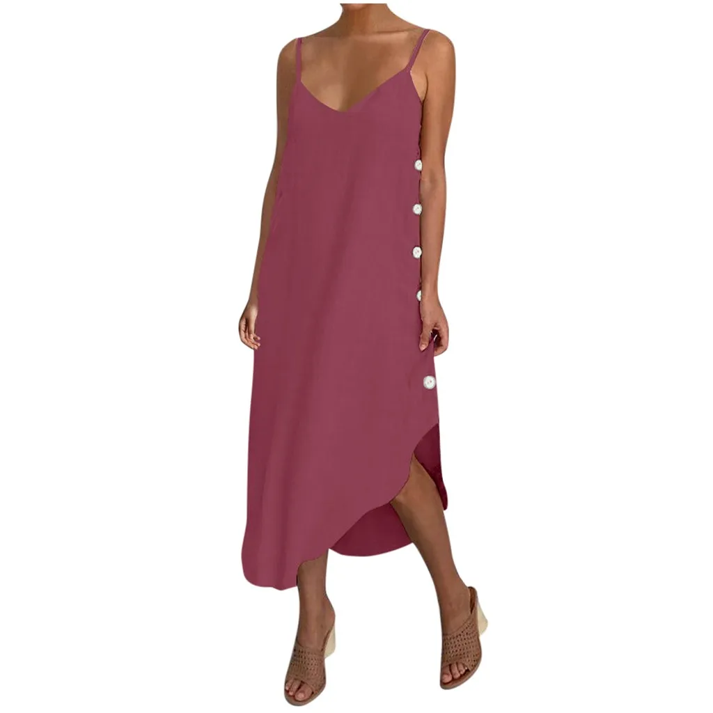 Women Sexy Low Cut Irregular dress Loose leisure Dress Elegant Party Dresses Vestidos Mujer De Verano #j4s | Женская одежда