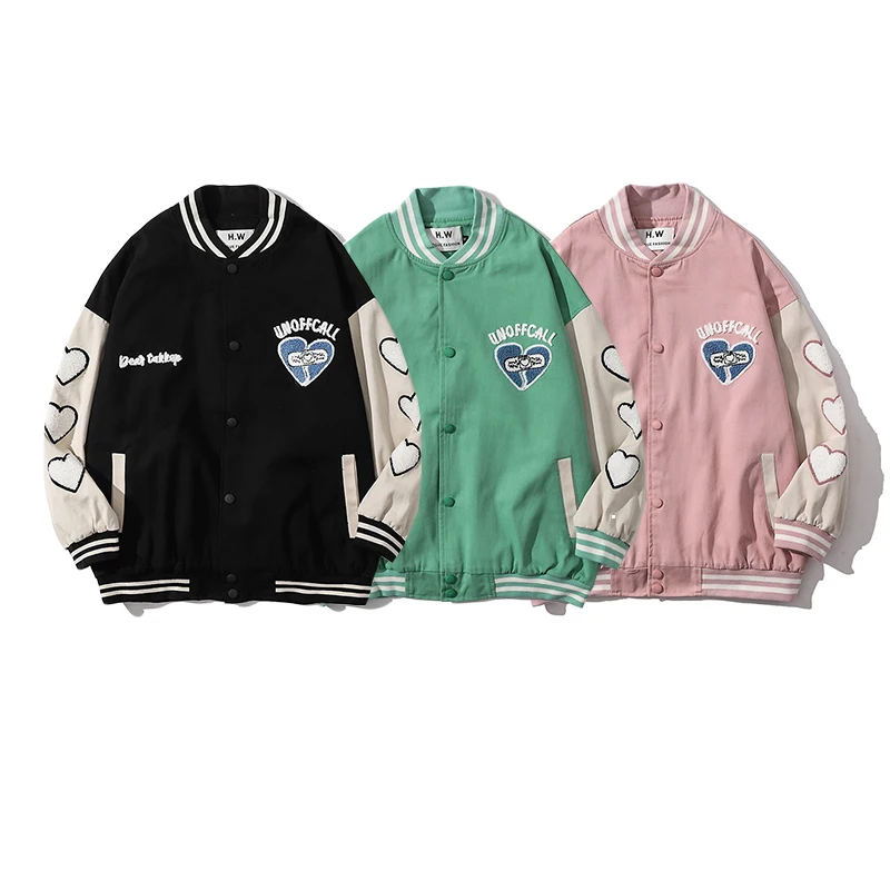 Женская бейсбольная куртка-бомбер куртка большого размера в стиле хип-хоп