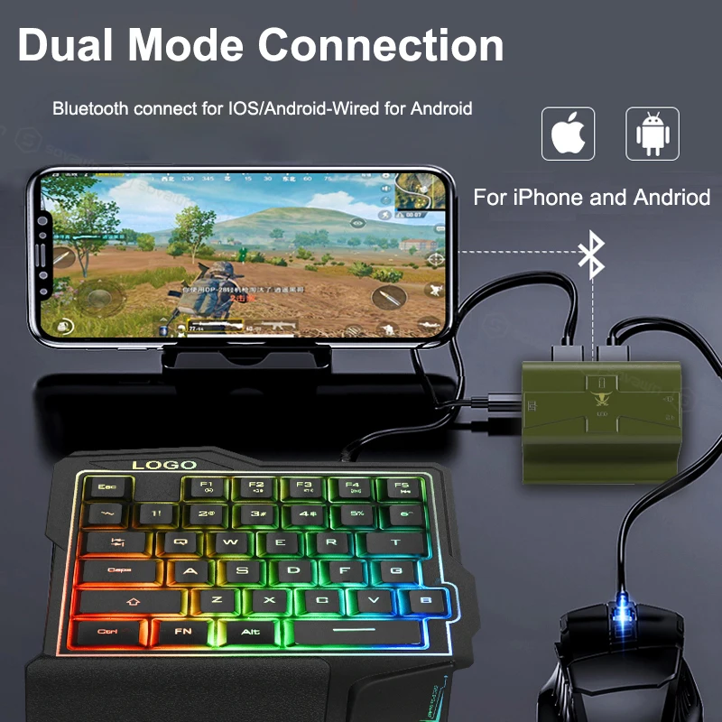 Sovawin G4 PUBG контроллер мобильный контроллер Bluetooth игровая клавиатура мышь конвертер проводной телефон геймпад Android для iPhone