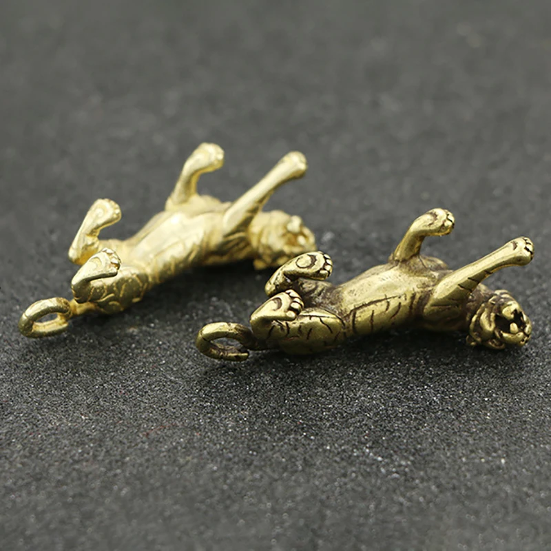 

3D Tiger Casting Animal Mini Figurine Sculpture Home Office Room Desktop Decor