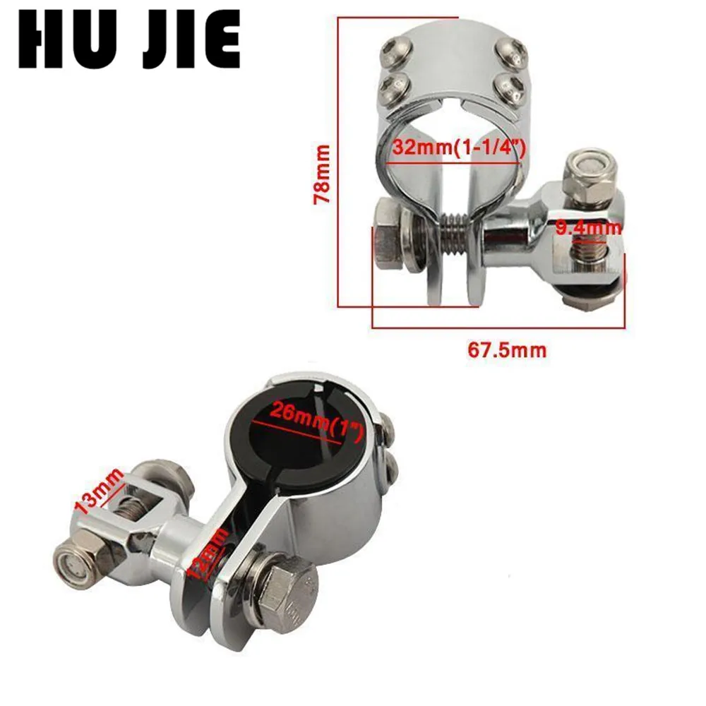 32 мм хромированные колышки для ножек мотоцикла подножки защита двигателя Honda Yamaha